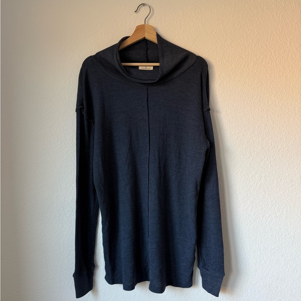 Anthropologie t.la Navy Tunic Cowl Neck Tunic
